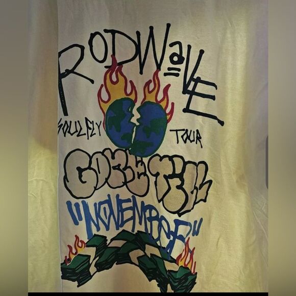 Soulfly NWT Rod Wave Tour Gone Till November Graphic T-Shirt 3XL Concert Rap - Picture 1 of 6